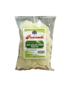 PEACOCK RICE PAPAD WHITE SMALL 100GM