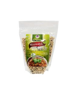 PEACOCK ORGANIC BLACK EYE BEANS 500GM