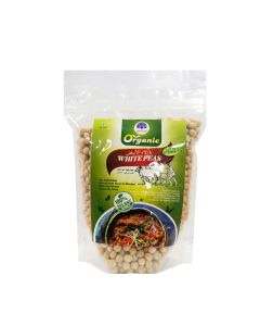 PEACOCK ORGANIC WHITE PEAS 500GM