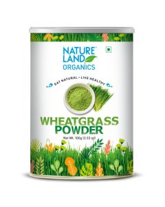 NATURELAND ORGANIC WHEAT GRASS POWDER 100 GM